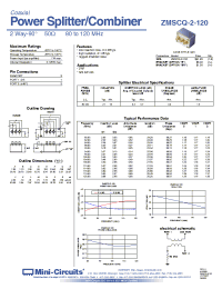 Datasheet ZMSCQ-2-120 manufacturer Mini-Circuits