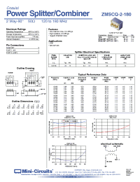 Datasheet ZMSCQ-2-180 manufacturer Mini-Circuits