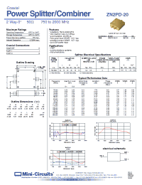 Datasheet ZN2PD-1900W+ manufacturer Mini-Circuits