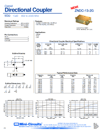 Datasheet ZNDC-13-2G manufacturer Mini-Circuits