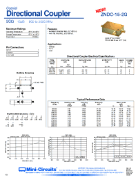 Datasheet ZNDC-15-2G manufacturer Mini-Circuits