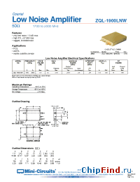Datasheet ZQL-1900LNW manufacturer Mini-Circuits