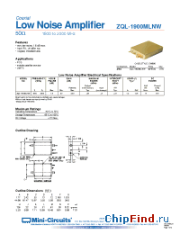 Datasheet ZQL-1900MLNW manufacturer Mini-Circuits