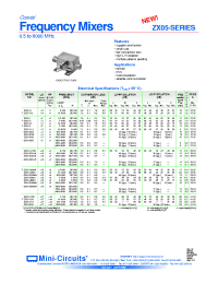 Datasheet ZX05-1 manufacturer Mini-Circuits
