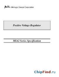 Datasheet ML62502MB manufacturer Minilogic