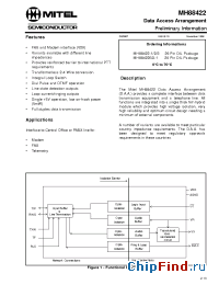 Datasheet MH88422BD-1 manufacturer Mitel