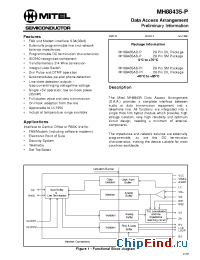 Datasheet MH88435AD-P manufacturer Mitel