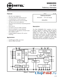 Datasheet MH88620IN manufacturer Mitel