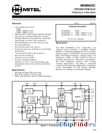 Datasheet MH89625C-6 manufacturer Mitel