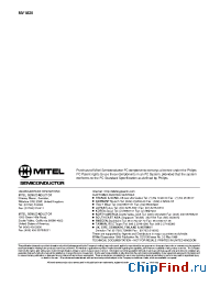 Datasheet MV1820F manufacturer Mitel
