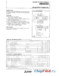 Datasheet 2SC2133 manufacturer Mitsubishi