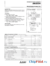 Datasheet 2SC2134 manufacturer Mitsubishi