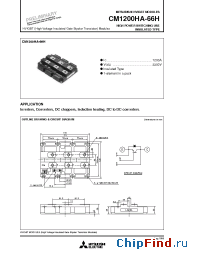 Datasheet CM1200HA-66H manufacturer Mitsubishi