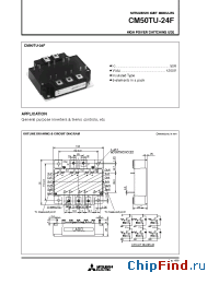 Datasheet CM50TU-24F manufacturer Mitsubishi