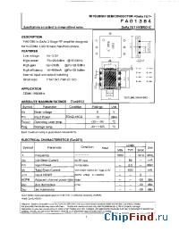 Datasheet FA01384 manufacturer Mitsubishi
