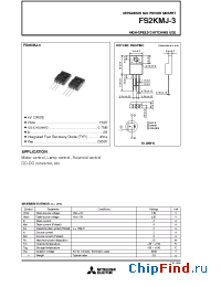 Datasheet FS2KMJ-3 manufacturer Mitsubishi