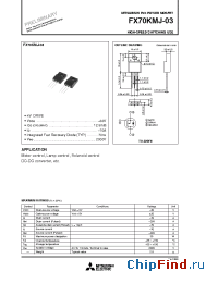 Datasheet FX70KMJ-03 manufacturer Mitsubishi
