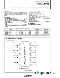 Datasheet M34280M1-060FP manufacturer Mitsubishi