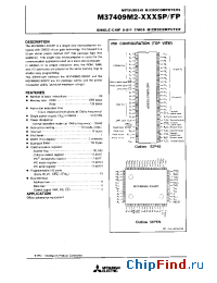 Datasheet M37409M2-XXXFP manufacturer Mitsubishi