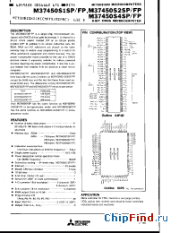 Datasheet M37450S1SP manufacturer Mitsubishi
