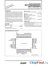 Datasheet M37733MHB274FP manufacturer Mitsubishi