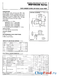 Datasheet MGF4910D manufacturer Mitsubishi