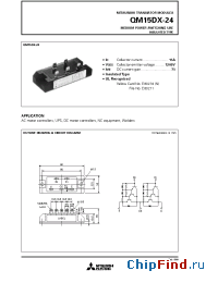 Datasheet QM15DX-24 manufacturer Mitsubishi