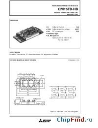 Datasheet QM15TD-HB manufacturer Mitsubishi