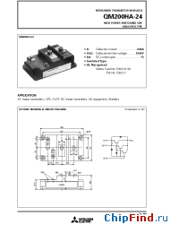 Datasheet QM200HA-24 manufacturer Mitsubishi