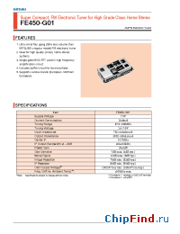 Datasheet FE450-G01 manufacturer Mitsumi