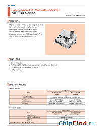Datasheet MDF33-UB360A manufacturer Mitsumi