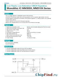Datasheet MM3092A manufacturer Mitsumi