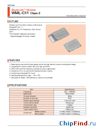 Datasheet WML-C11 manufacturer Mitsumi