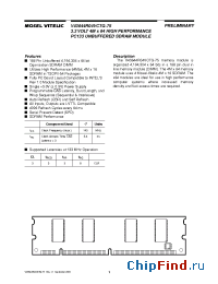 Datasheet V43644R04VCTG-75 manufacturer Mosel