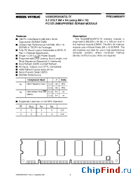 Datasheet V43658R04VATG-75 manufacturer Mosel