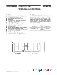 Datasheet V436616Y04VTG-10PC manufacturer Mosel