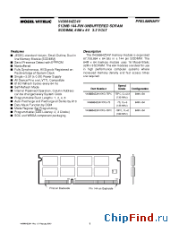 Datasheet V436664Z24VXXG-10PC manufacturer Mosel