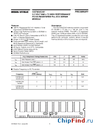 Datasheet V437464C24VXTG-75PC manufacturer Mosel