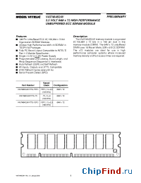 Datasheet V437464S24VXTG-75PC manufacturer Mosel