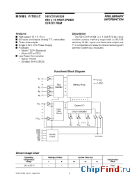 Datasheet V61C31161024-10 manufacturer Mosel