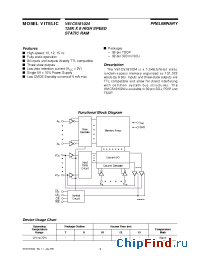 Datasheet V61C5181024-10T manufacturer Mosel