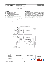 Datasheet V61C518256 manufacturer Mosel