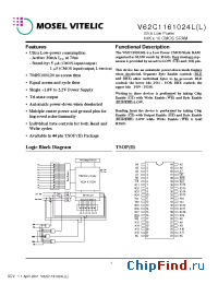 Datasheet V62C1161024LL manufacturer Mosel