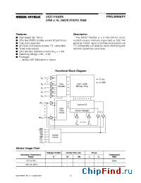 Datasheet V62C1164096LL-85BI manufacturer Mosel