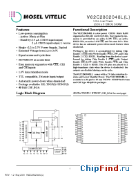 Datasheet V62C2802048LL-70V manufacturer Mosel