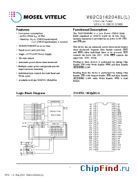 Datasheet V62C3162048LL-85B manufacturer Mosel