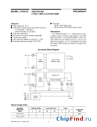 Datasheet V62C3181024-70 manufacturer Mosel