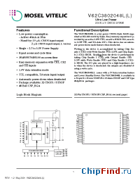 Datasheet V62C3802048LL-70B manufacturer Mosel