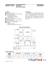 Datasheet V62C51864L-70E manufacturer Mosel