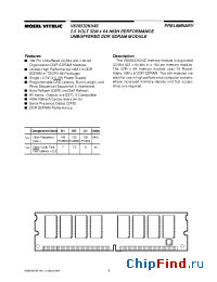 Datasheet V826532K04SXTG-A1 manufacturer Mosel